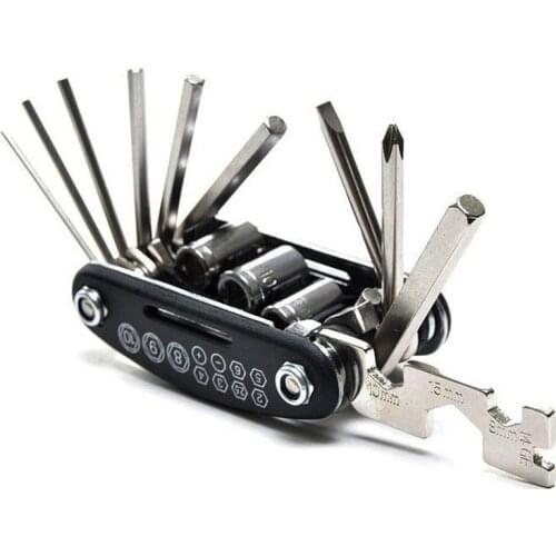 16 in 1 Multifunction Bicycle Repair Tools Kit Hex Spoke Cycling Screwdriver Tool MTB Mountain Cycling Bike Repair Tool