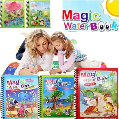 3PCS/Lot Magic Water Drawing Book Coloring Doodle & Magic Pen Drawing Toys Early Education For Kids Birthday Gift #20