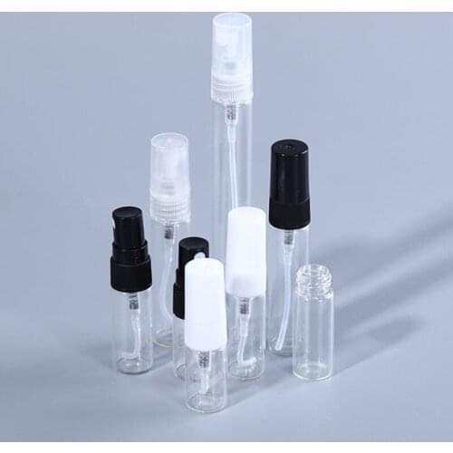 500 X 2ML 3ML 5ML 7ML Portable Mini Perfume Bottle Glass Empty Cosmetics Bottle Sample Test Tube Bottle Thin Glass Vial