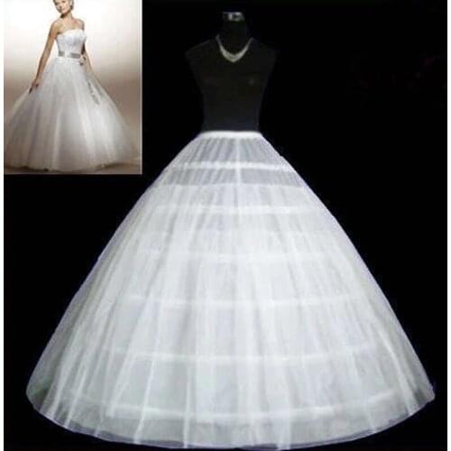 6 Hoops Two layers tulle Wedding Petticoat Ball Gown Crinoline Slip Underskirt For Wedding Dress Wedding Accessories