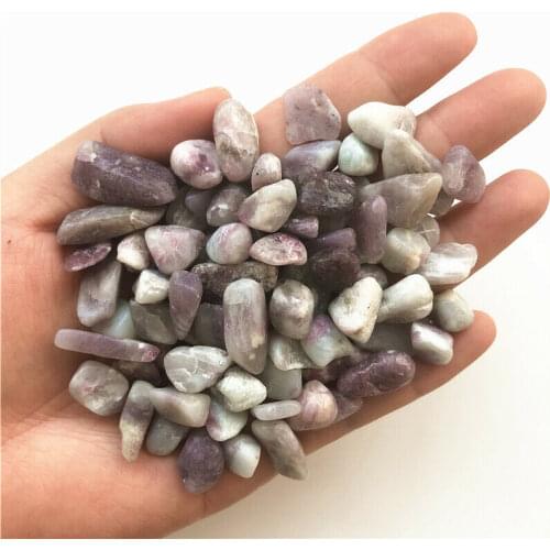 9-15mm Natural Plum Blossom Tourmaline Gravels Polished Stones Healing Decoration Natural Quartz Crystals 50g