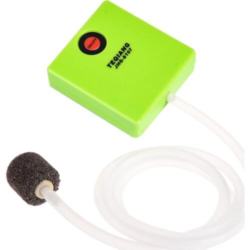 Easy Apply Battery Operated ABS Fish Tank Practical Outdoor Fishing Oxygen Aerator Low Noise Aquarium Air Pump Mini With Tube