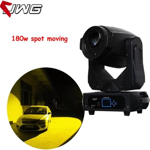 Free Shipping Rainbow Effect DJ Party Lights 16CHS DMX 180w LED Gobos Led Spot Lighting Moving Head Light Stage Light