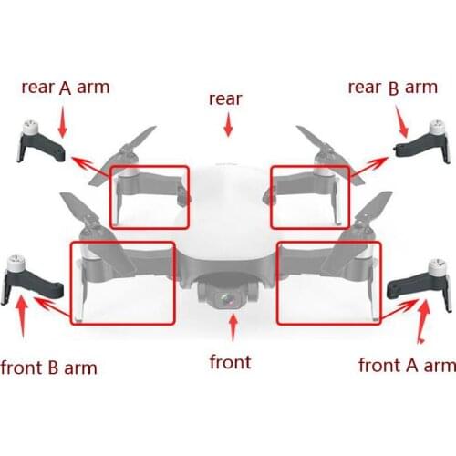 CFLY faith JJRC X12 RC drone Quadcopter spare parts motor arm front rear left right arm