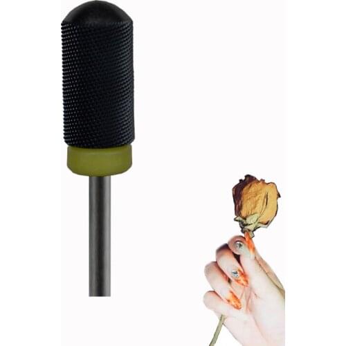Black Ceramic Nail Drill Bit - Large Smooth Top Bit -XF