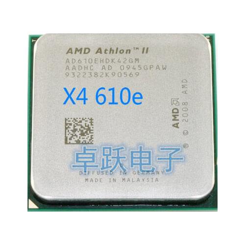 AMD Athlon II X4 610E CPU Processor Quad-CORE (2.4Ghz/ L2 2M /45W ) Socket AM3 working 100% free shipping