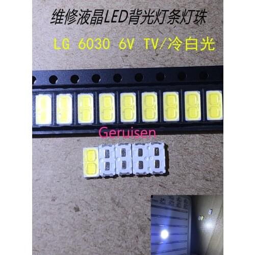 For LG LED TV Application LED Backlight High Power LED LCD TV Backlight 1W 6V 6030 Cool white TV Application LATHT420M 1500PCS