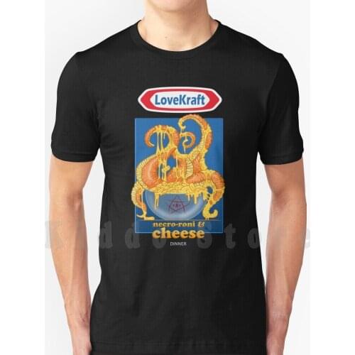 Lovekraft Necro - Roni And Cheese T Shirt Diy Big Size 100% Cotton Cthulhu Mythos Tentacles
