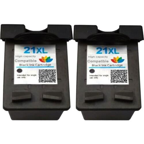2 pack Compatible hp 21 Refilled ink cartridge for HP Deskjet 3915 3920 D1530 D1320 D1311 D1455 F2100 F2280 F4100 F4180 Printer