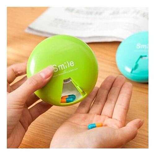 Free Shipping pinkycolor 360 degrees Weekly Rotating Pillbox Travel Pill Case Pill Organizer Medicine Box Drugs Pill Container