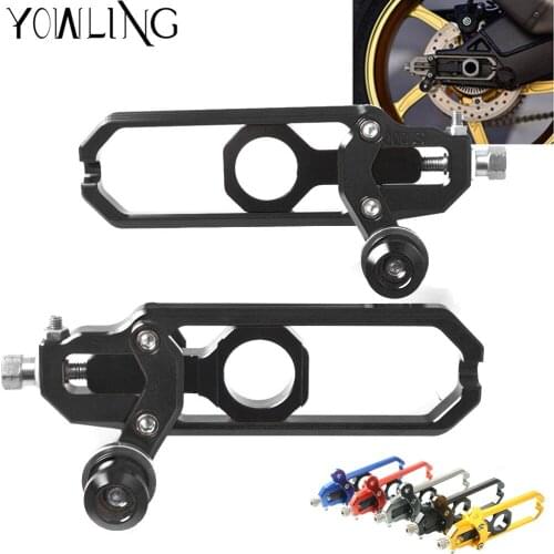 Motorcycle Parts S1000RR CNC Adjustable Aluminum Chain Tensioner Bolt Motocross Catena with Spool for BMW S1000 RR S1000R HP4