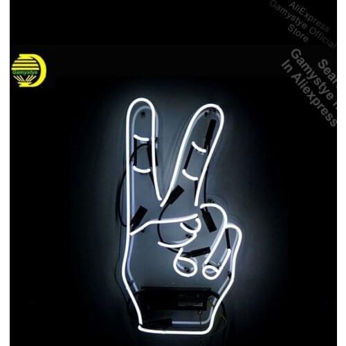 Neon Sign for attract attention with chic sayings hand Neon Bulb sign Personalized Custom neon sign logo Neon Signs For Home