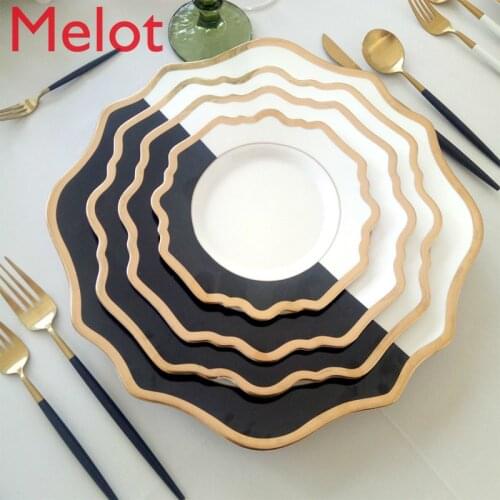Wholesale porcelain set ceramic dinner table sets plate fruits dish bowl