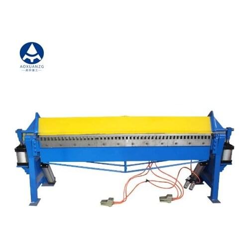 QTDF-1.5*1300 1.5mm carbon steel pneumatic folder bender metal sheet steel plate pneumatic folding bending machine press brake