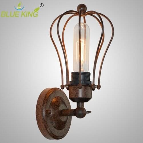 Retro Loft Edison Wall Lamp Bedroom cage Wall Lights For Home Up Down Rustic Industrial Wall Sconce lamparas de pared