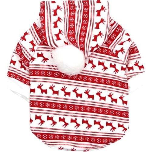 Christmas Festival Dog Coat Jackets Autumn Winter Puppy Pet Dog Hoodies Cotton Blend Thickness Warm Pet Dog Cat Jacket Coats 10A