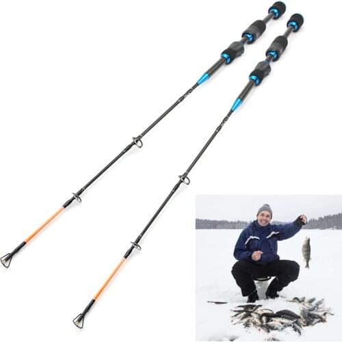 Ultrashort 67cm 72g 2 Segments winter On ice fishing rod carbon Sturdy Spinning Rod Travel Fishing Tackle High Quality pole