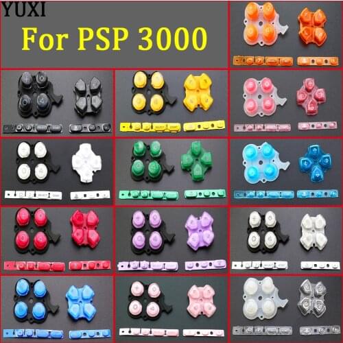YUXI For PSP3000 Game Console Replacement Left Right Buttons Kit with Key PAD for PSP 3000 Repair Part
