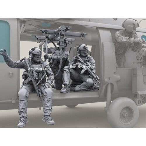 1:35 resin figure soldiers kit American soldiers and ropes XD264D-1