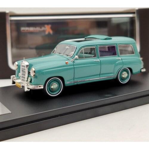 1/43 Premium X For M~des B~z Ponton Binz Station Wagon 1954 PR0526 Green Resin Models Auto Car Gift Collection