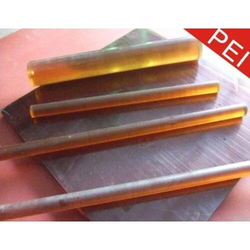 12mmx500mm 3pcs amber colour PEI rod