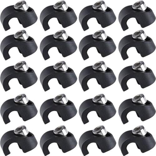 20PCS Bike Brake Housing Buckle Bicycle Brake Hose Clamp Cable Guide Adapter for MTB Road Bike