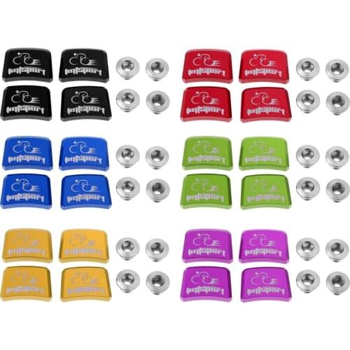 4Pcs/set Aluminum Bike Chain Wheel Nails Ultralight MTB Road Bicycle BMX Crank Plate Screws Crankset Nuts Bolts