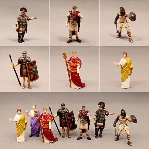7Pcs/Set Figures Model Sand Table Toys Ancient Roman Doll Model Set Gifts