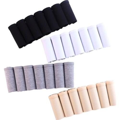 7pcs/lot Underwear women cotton panties cute solid lingerie Sexy Panties Comfortable Underpants Calcinhas S-3XL plus size briefs