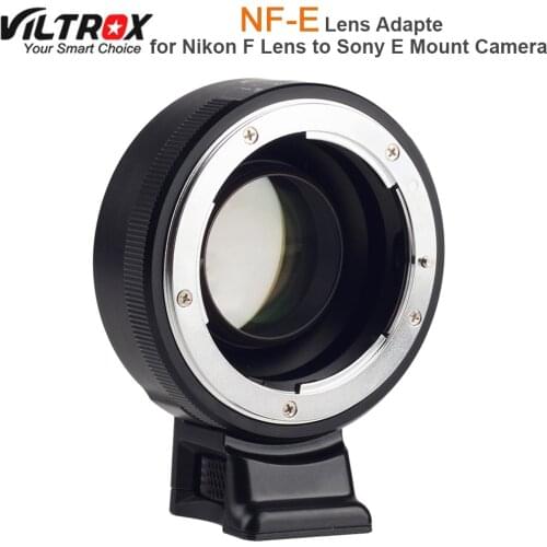 Viltrox Focal Reducer Speed Booster Lens Adapter Turbo w/ Aperture Ring for Nikon F Lens to Sony A7 A7R A7SII A6300 A6500 NEX-7