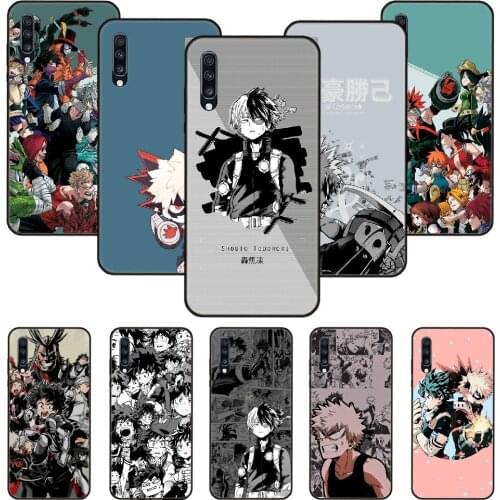 Phone Case For Samsung Galaxy A 50 51 71 70 7 5 10 20 30 40 41 21 S E Black Cover Funda Silicone Coque bakugou katsuki my Hero