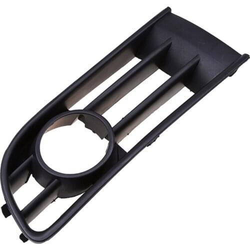 Black Auto Front Bumper Driving Fog Lights Cover Lamp Frame Trim For VolksWagen Polo 2002-2005