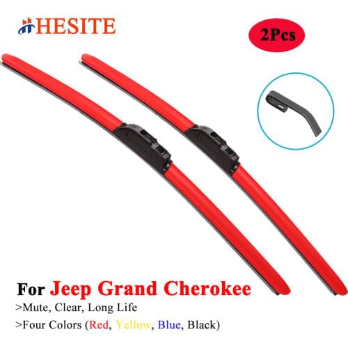 HESITE Color Hybrid Wiper Blades For Jeep Grand Cherokee SRT8 WK1 WK2 WK3 WK WH Cherokee Liberty KL KJ KK XJ 313 2014 2016 2017