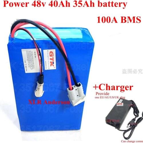 Power 48v 40Ah 35Ah battery 100A BMS electric surfboard jet board hydrofoil fliteboard 5kw motor life foils efoil + 5A charger