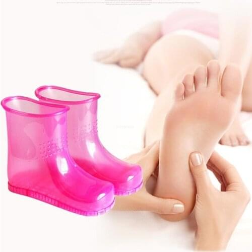 Foot Bath Massage Boots Soak Theorapy Massager Healthy Care Hot Compress Home Relaxation Slipper Acupoint Reflexology Care Tool