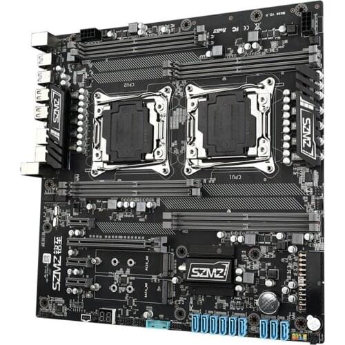 Mainboard X99 Dual CPU Socket Xeon V3/V4 8* DDR4 Up To 256GB Dual Gigabit Ethernet VGA USB 3.0 SATA 3.0 ALC662 5.1 Channel