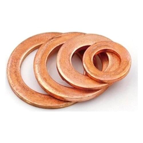 Copper washer inner diameter M8 outer diameters M14-20 flat gasket marine table gasket Watts meson Thickness 0.25mm-3mm