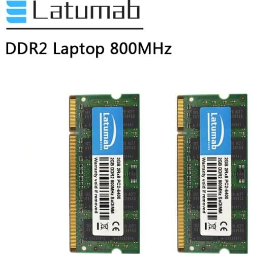 Latumab DDR2 1GB 2GB 4GB RAM Laptop Memory 800MHz PC Memory PC2-6400 So Dimm RAM Notebook Memory Module