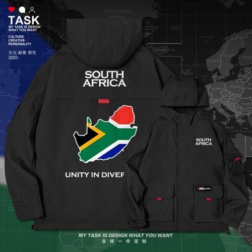 South Africa ZAF men jacket hooded map nation flag top long sleeve streetwear coat chaquetas hombre for men new autumn clothes