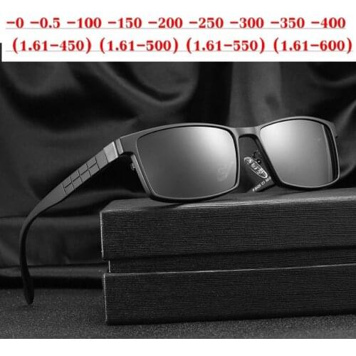 Male Polarized Sunglasses Set with 2 PCS Clips TR Male Clip On Glasses Magnet Casual Optical Myopia Eyewear -0.to -6 NX
