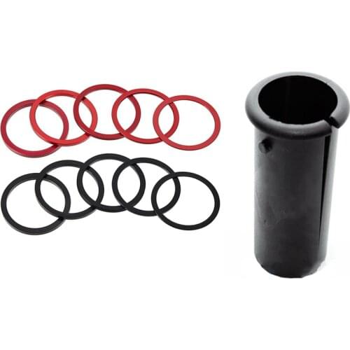 For Brompton Seatpost Sleeve Set 34.9 To 31.8 Seat Post Adapter With 10 Pieces Bike Cassette Steering Wheel Hub Spacers