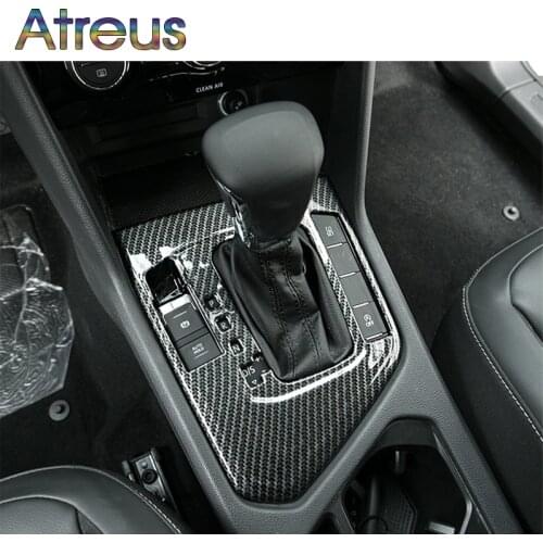 Atreus 1pc Car Gears Shift Panel Knob Trim Stickers For VW Tiguan 2017 Accessories For Volkswagen Tiguan 2 MK2