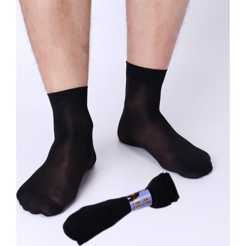 10 Pairs/Lot Solid Color Sheer Socks Summer Thin Black White Tulle Crew Socks for Men Women High Elastic Short Sox pop socket