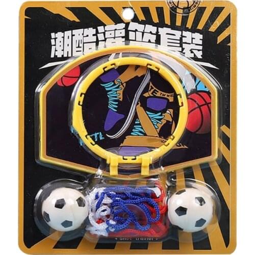 2021 New 1Unit Indoor Mini Basketball Game Set with Hoop & Rubber Balls Easy Assemble Interactive Home Shot Game for Toddlers