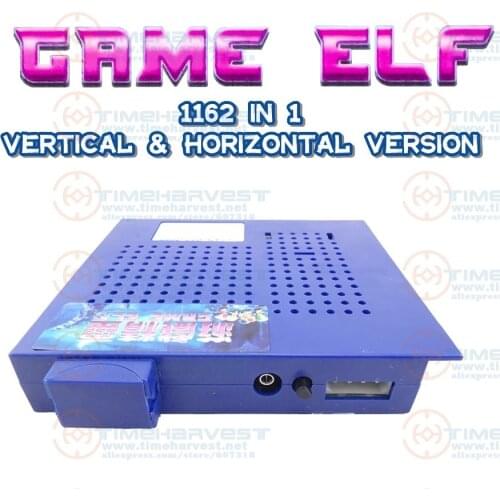 New Arrival Classical games GAME ELF 1162 IN 1 Board for CGA monitor LCD VGA horizontal or cocktail game arcade cabinet machine