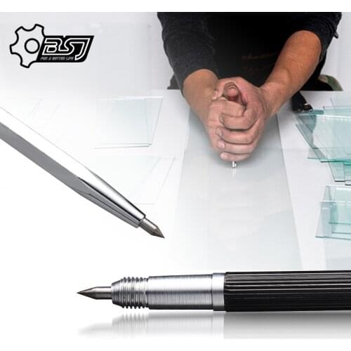 Portable Alloy Double-headed Tip Scriber Pen Marking Engraving Tools Glass Ceramic Marker