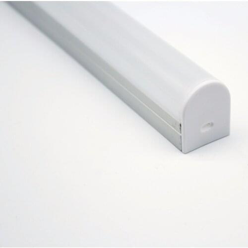 QSG-2318B;LED aluminum profile(anodized silver color) with PC cover;for flexibe or hard LED strips
