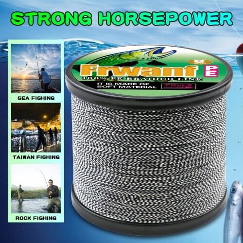 Frwanf product of fishing braided line 8 strands super pe wire cord 1500m 2000m saltwater 0.1 0.2 0.4 0.63 0.68 0.75 0.8 1.0mm