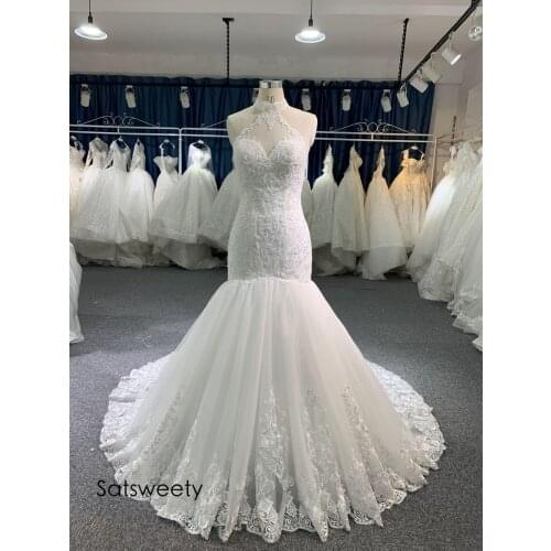 Satsweety Mermaid Silhouette Wedding Dresses