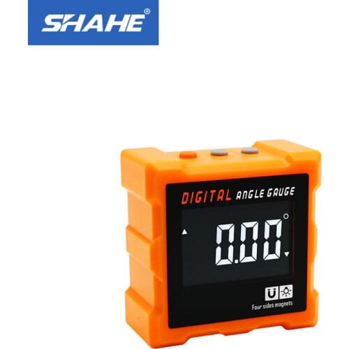 SHAHE Four Side Magnets Digital Level Angle Finder Precision Electronic Protractor Inclinometer Angle Measurement Box
